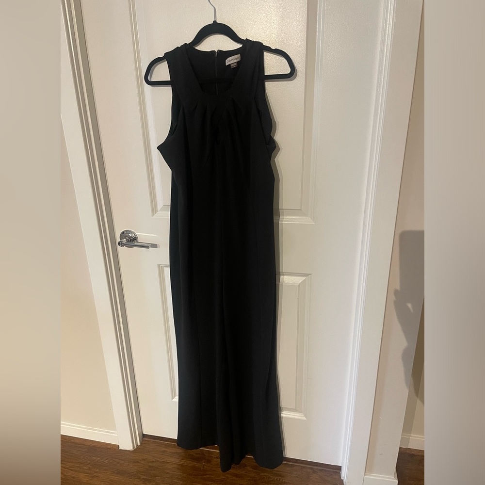 Calvin Klein Black Jumpsuit with Cutout Size 16